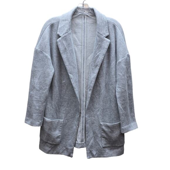 Marine Layer Women's Heather Open Front Blazer Jacket Long Sleeve Gray Size XS - Picture 1 of 8